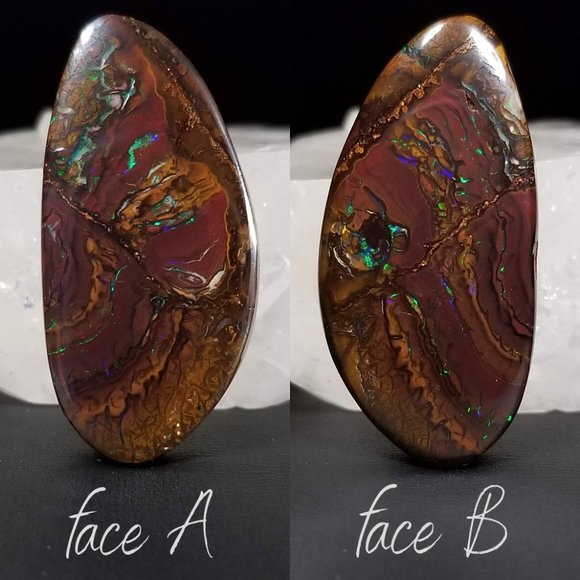 Large Australian Koroit Drilled Opal pendant stone * DPO22P4 - Picture 10 of 17